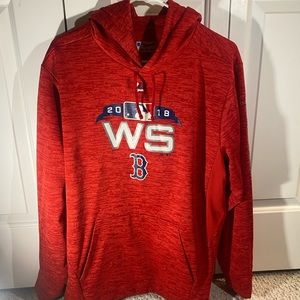 Men’s medium red sox 2018 World Series majestic hoodie sweatshirt, red hoodie